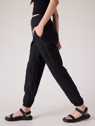 Athleta Retreat Linen High Rise Jogger