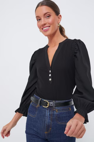 Pomander Place Livia Puff Sleeve Top