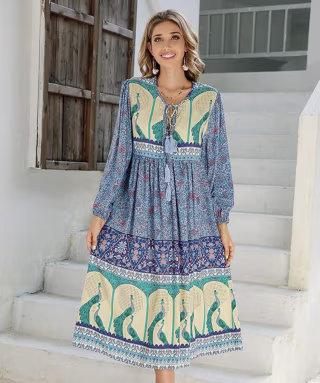 Bohemian Midi Dress