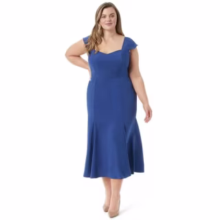 Flare Cap Sleeve Dress