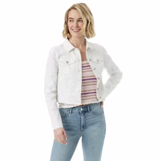 Uptown Jean Cropped Denim Jacket