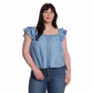 Violetta Flutter Sleeve Top