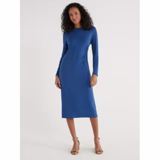 Rouched Midi Dress