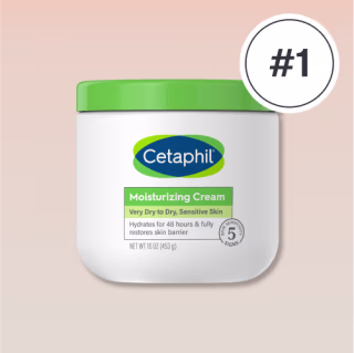 1. Cetaphil Moisturizing Cream for Dry to Very Dry Skin