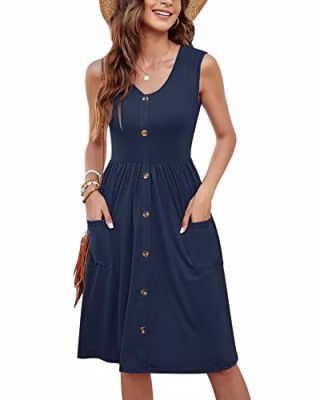 Button Down Midi Dress