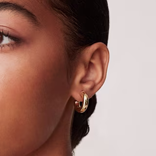 14K Chunky Open Hoops