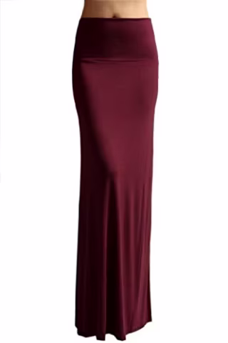 Rayon Span Maxi Skirt