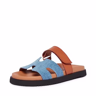 Steve Madden Women's Mayven Slide Sandal, Denim Multi, 5.5