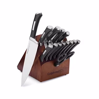 Kitchen Knife Set with Self-Sharpening Block