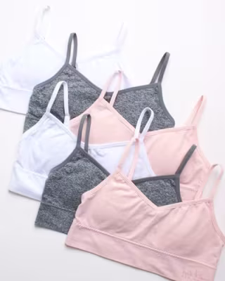 Nicole Miller Girls' Training Bra (Set of 6)