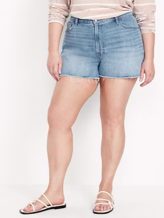 Curvy High-Waisted OG Jean Shorts