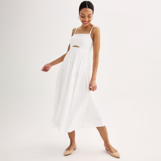 Cut-Out Midi Dress