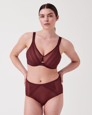 Low Profile Illusion Lace Minimizer Bra