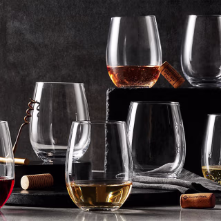 Member's Mark Stemless Crystal Wine Glasses (Set of 8)