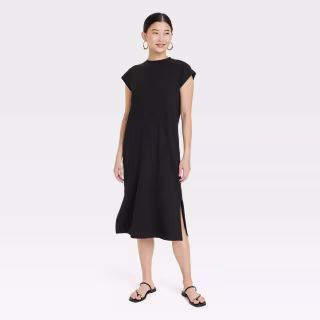 Short Sleeve Midi Shirtdress