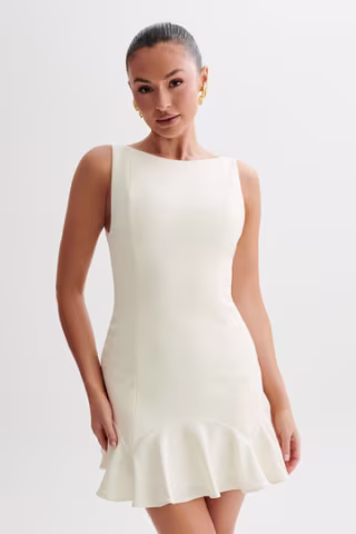 Leonora Sleeveless Suiting Mini Dress