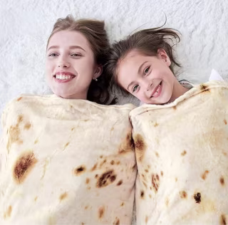 Casofu Burritos Tortilla Throw Blanket