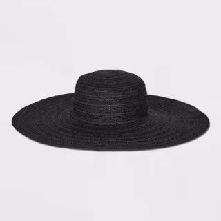 Braided Straw Floppy Hat