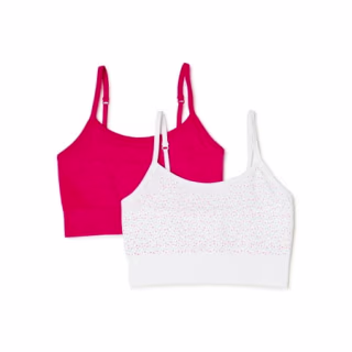 Wonder Nation Girls Seamless Cami Bra (Set of 2)