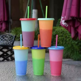 Color Changing Plastic Tumblers (Set of 5)