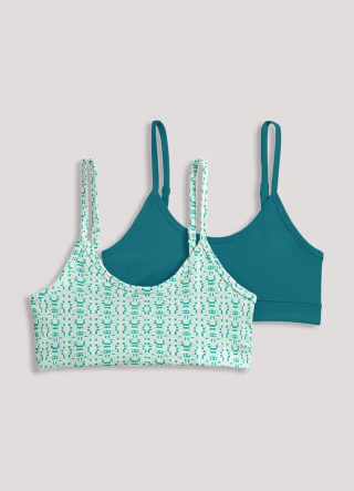 Girls' Cotton Stretch Bralette (Set of 2)