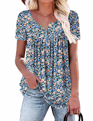 Short Sleeve Tunic Tops