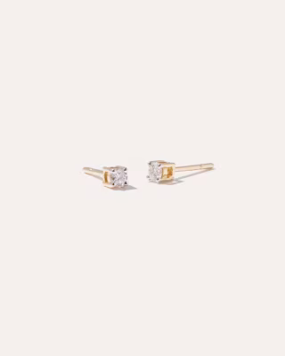 14K Gold Classic Diamond Studs