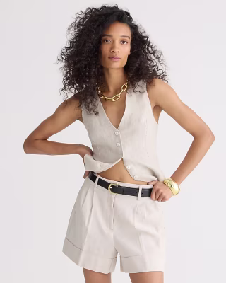 Remi Short in Stretch Linen Blend