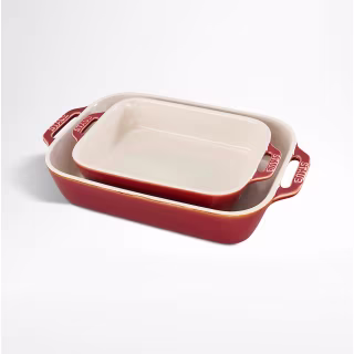 Staub Ceramic 2-Piece Rectangular Baker Set