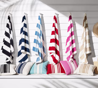 Pottery Barn Classic Awning Striped Beach Towel