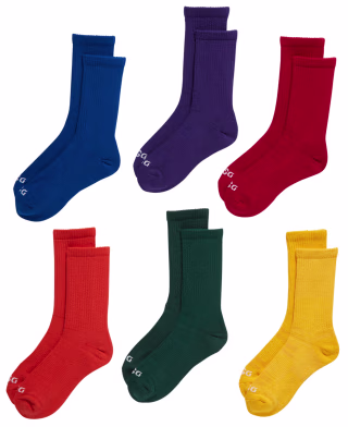 6-Pack Team Crew Socks