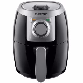 Air Fryer with Temperature Control and Timer (2 Quart)