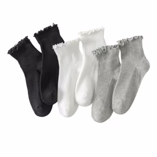 Hstyle Ruffle Socks