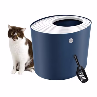 IRIS USA Large Top Entry Cat Litter Box