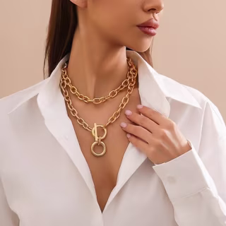 KONPJE Chunky Gold Necklace