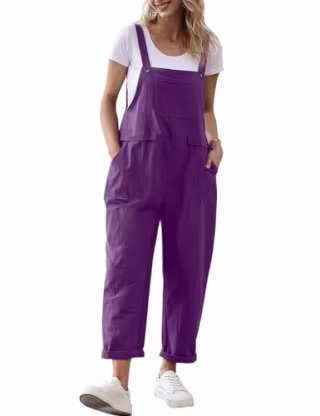Women's Loose Bib Overalls