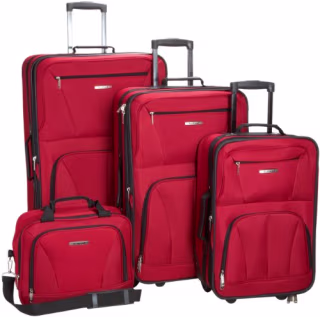 Rockland Journey Softside Upright Luggage Set
