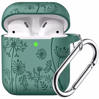 Lerobo Flower Engraved AirPods Case Cover