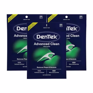DenTek Triple Clean Advanced Clean Floss Picks 3-Pack