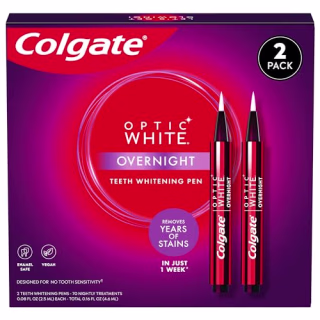 Colgate Optic White Overnight Teeth Whitening Pen 2 Pack
