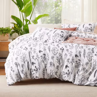 Bedsure Floral Full Comforter Set