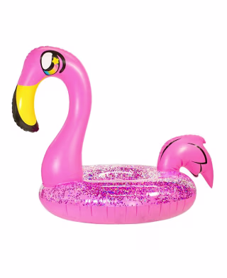 Glitter Flamingo Jumbo Pool Tube