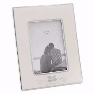 "25 Years of Us" Silver Anniversary Picture Frame