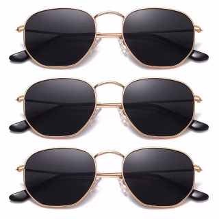 Meetsun Polarized Hexagon Sunglasses
