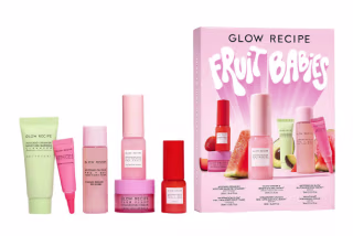 Skin care sitting on white background