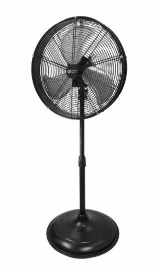 Commercial Electric 20 in. Oscillating Pedestal Fan with Adjustable Height