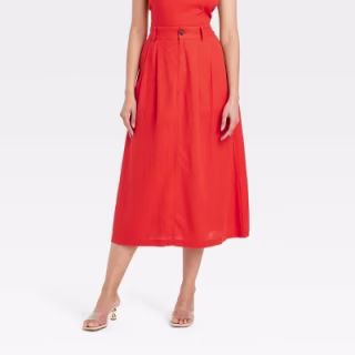 Americana Picnic A-Line Maxi Skirt