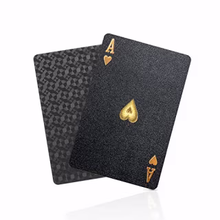 Waterproof Black Playing Cards