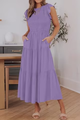 Tiered Midi Dress