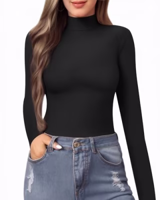 Women's Mock Turtle Neck